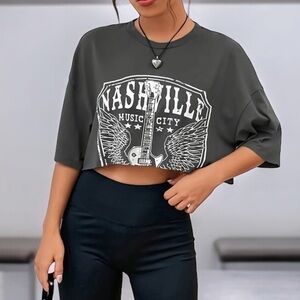 Nashville Music City Crop Top